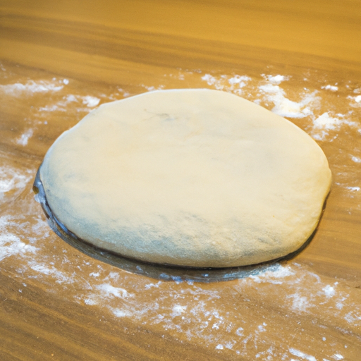 Freshly made pizza dough ready to be shaped and topped